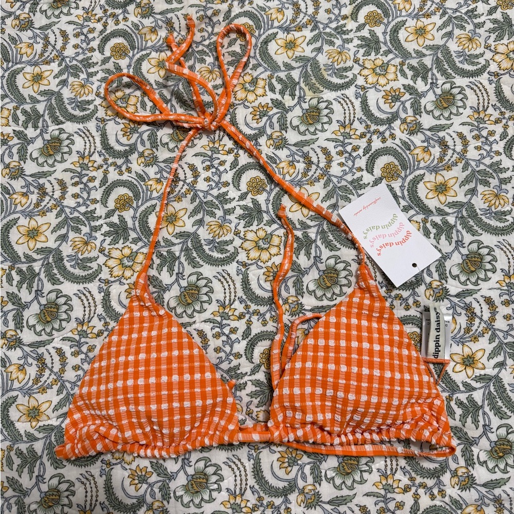 Dippin' Daisy's Vibrant Orange Bikini Top